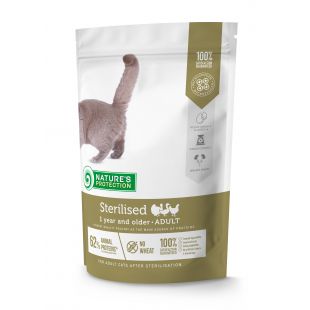 NATURE'S PROTECTION dry food for adult cats after sterilisation with poultry 400 g
