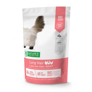 NATURE'S PROTECTION dry food for adult long haired cats with poultry 400 g
