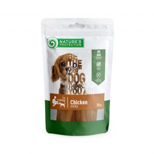 NATURE'S PROTECTION snack for dogs chicken sticks, 75 g x 6