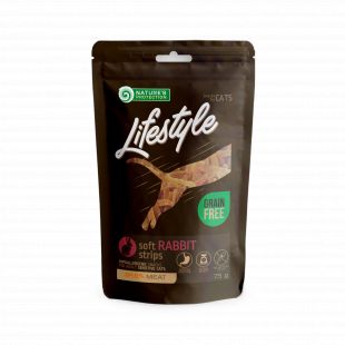 NATURE'S PROTECTION LIFESTYLE snack for cats soft rabbit strips 75 g