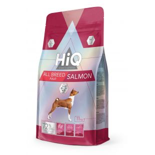 HIQ dry food for adult dogs of all breeds with salmon 11 kg