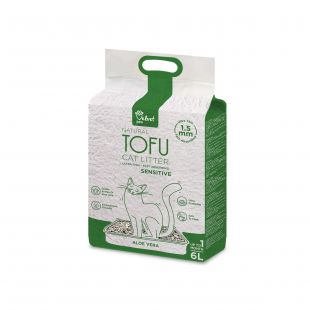 VELVET PAW TOFU litter for sensitive cats aloe extract, 1,5 mm kibbles, 2,6 kg / 6 l