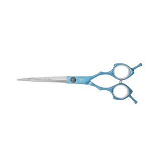 TAURO PRO LINE cutting scissors, for the right-handed 16.5cm, curved, stainless steel, blue