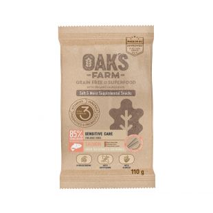 OAK'S FARM Sensitive Care with Salmon Adult All breeds feed supplement-snack with salmon for adult dogs 110 g x 6