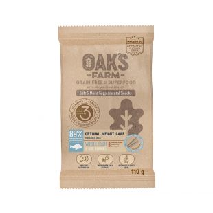 OAK'S FARM Optimal Weight Care with White Fish Adult All breeds feed supplement-snack with white fish for adult dogs 110 g x 6