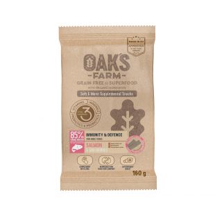 OAK'S FARM Immunity & defense with Salmon Adult All breeds feed supplement-snack with salmon for adult dogs 160 g x 6