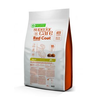 NATURE'S PROTECTION SUPERIOR CARE dry grain free food for adult dogs of small breeds with red coat, with salmon 10 kg