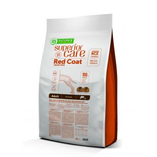 NATURE'S PROTECTION SUPERIOR CARE dry grain free food for adult dogs of all breeds with red coat, with salmon 10 kg