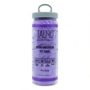 TAURO PRO LINE Drying and cooling pet towel 64x43 cm, purple