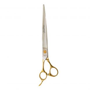 TAURO PRO LINE cutting scissors Janita Plungė line, for the left-handed 20 cm, straight, 440c stainless steel, golden handles