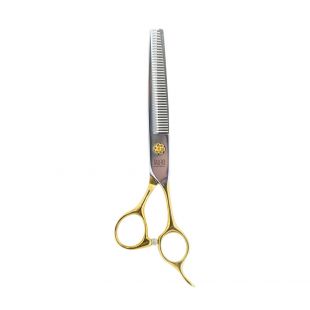TAURO PRO LINE Thinning scissors Janita Plungė line, for the right-handed 16 cm 40 teeth, 440c stainless steel, golden handles