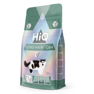 HIQ dry food for adult long haired cats with poultry 1.8 kg