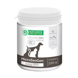 NATURE'S PROTECTION MicroZeoGen кормовая добавка для собак и кошек с кальцием 250 г