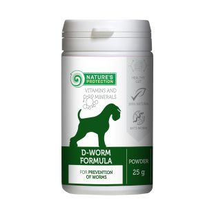 NATURE'S PROTECTION complementary feed for adult dogs for prevention of worms 25 g