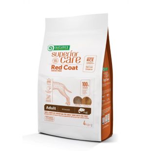 NATURE'S PROTECTION SUPERIOR CARE dry grain free food for adult dogs of all breeds with red coat, with salmon 4 kg