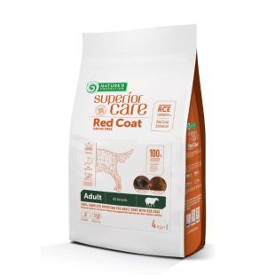 NATURE'S PROTECTION SUPERIOR CARE dry grain free food for adult dogs of all breeds with red coat, with lamb  4 kg