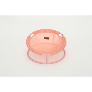 MISOKO Pet bed with steel frame 45x45x22 cm, pink