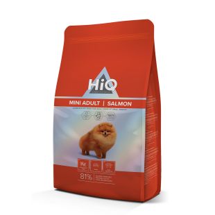 HIQ dry food for adult dogs of small breeds with salmon 1.8 kg