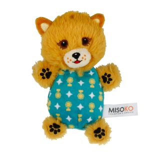 MISOKO LIMITED EDITION dog toy POMERANIAN SPITZ, plush, with replaceable squeakers, 19,5x16x4,5 cm