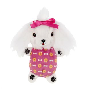 MISOKO LIMITED EDITION dog toy MALTESE DOG, plush, with replaceable squeakers, 19,5x16x4,5 cm