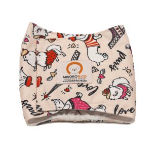MISOKO&CO reusable diapers for male dogs 